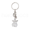Glass & Tibetan Style Alloy Keychain KEYC-MZ00037-10-2