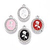 Alloy Enamel Pendants ENAM-T020-112P-1
