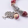Natural Mookaite Stretch Bracelets BJEW-F262-A08-2