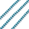 Iron Rhinestone Glass Cup Chain CH-U001-01O-2