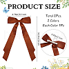 CRASPIRE Big Bowknot Polyester Alligator Hair Clips AJEW-CP0008-42B-02-2