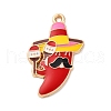Alloy Enamel Pendants FIND-M060-23A-G-1