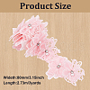 Double Layer Polyester Flower Lace Ribbons DIY-WH0656-60B-2
