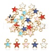 20Pcs 5 Styles Alloy Enamel Charms ENAM-YW0002-98-1