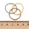 201 Stainless Steel Trinity Interlocking Ring Finger Rings FS-WG6776A-02-4