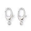 Anti-Tarnish Rhodium Plated 925 Sterling Silver Swivel Clasps STER-K173-23P-1