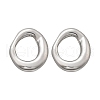 304 Stainless Steel Chunky Oval Studs Earrings for Women EJEW-K306-28P-4