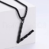 Stylish Stainless Steel Initial Pendant Necklaces SR1473-22-1