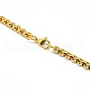 304 Stainless Steel Venetian Chain Necklace Making STAS-A028-N031-4