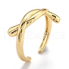 Brass Cuff Rings RJEW-O044-01G-3