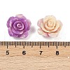 Synthetic Coral 3D Flower Rose Beads CORA-A005-14mm-27-5