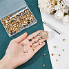  100Pcs 10 Color Round Brass Semi-Tublar Rivets DIY-NB0010-30-3