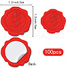 CRASPIRE Adhesive Wax Seal Stickers DIY-CP0010-69B-2