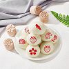 Wood Wax Seal Stamp AJEW-WH0122-014-4