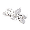 Brass Crystal Rhinestone 3D Bee Connector Charms KKC-T003-03P-2