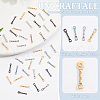 Unicraftale 40Pcs 4 Colors Ion Plating(IP) 304 Stainless Steel Connector Charms STAS-UN0060-46-4