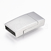 Tarnish Resistant 304 Stainless Steel Magnetic Clasps with Glue-in Ends STAS-F130-76P-1