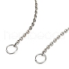 Rhodium Plated 925 Sterling Silver Cable Chains Necklace Makings STER-B001-03P-A-2