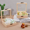 DICOSMETIC 2Pcs Wooden Storage Boxes WOCR-DC0001-01A-5