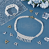 Beebeecraft 10Pcs 2 Colorsd Brass Spring Ring Clasps KK-BBC0016-33-4
