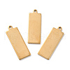Ion Plating(IP) 201 Stainless Steel Pendant STAS-Z038-04G-1