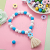 Craftdady Spray Painted Natural Wooden Beads WOOD-CD0001-33-7