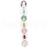 Tree of Life Natural Gemstone Chips & Agate Pendant Decorations PW-WGAF9E8-01-5