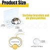 DIY Blank Dome Alloy Bangle Jewelry Making Kits DIY-YW0010-36-2