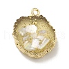 Transparent Resin Pendants CRES-F022-03C-2