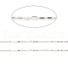 Anti-Tarnish Rhodium Plated 925 Sterling Silver Oval Ball Chains STER-F052-02P-2