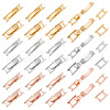   24Pcs 6 Styles Brass Fold Over Clasps FIND-PH0021-50-1