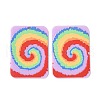 Embossed Opaque Resin Pendants RESI-I036-01A-1