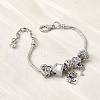 Alloy European Beads Charm Bracelets BJEW-F495-04P-4