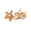 Brass Micro Pave Clear Cubic Zirconia Pendants KK-Z112-38G-2