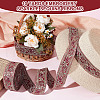 Sparkle Polyester Flower Embroidery Ribbons SRIB-WH0011-266A-5