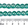 Frosted Transparent Glass Bead Strands GLAA-P065-8mm-08-3