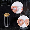 CHGCRAFT 12 Sets 3 Styles Glass with Brass Connnector Charms FIND-CA0009-38-4