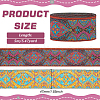 FINGERINSPIRE 5M Ethnic Style Embroidery Polyester Ribbons OCOR-FG0002-20A-2