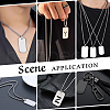 Unicraftale 30 Sets 201 Stainless Steel Stamping Blank Tag Pendants STAS-UN0060-51-6