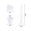 1000Pcs 2 Style Eco-Friendly Plastic Stud Earring Findings KY-YW0001-11-3