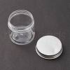 (Defective Closeout Sale: with Scratched Lid)Transparent Plastic Jars CON-XCP0001-85-3