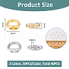 SUPERFINDINGS 40Pcs 2 Colors Brass Wire Guardian KK-FH0007-78-2