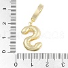 Brass Micro Pave Clear Cubic Zirconia Pendants KK-M289-01S-G-3