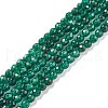 Dyed Natural White Jade Round Beads Strands G-E311-4mm-04-2