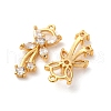 Brass Micro Pave Cubic Zirconia Pendants KK-F898-05G-2