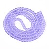 Transparent Glass Bead Strands GLAA-S031-6mm-25-2