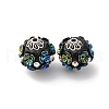 Handmade Resin Indonesia Round Beads IPDL-P005-24AS-02-1