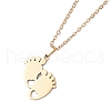 Mother's Day 304 Stainless Steel Pendant Necklace NJEW-TA00194-03-2