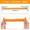 CHGCRAFT 36Pcs 6 Style Polyester Curtain Tiebacks FIND-CA0006-04-2