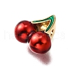 Brass Enamel Beads KK-B136-05G-01-2